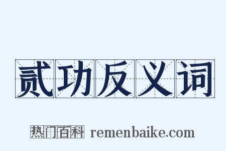 贰功反义词是什么意思的图片